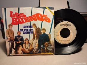 Discos de vinilo: SG LOS BUENOS : CANCION (JOHNNY GALBAO) + OH PRETTY WOMAN (ALBERT KING)
